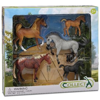 Collecta Collecta Gift Set Van 5 Paarden Collecta Collecta Gift Set Van 5 Paarden