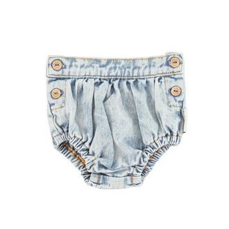 Piupiuchick Piupiuchick baby shorties washed blue denim