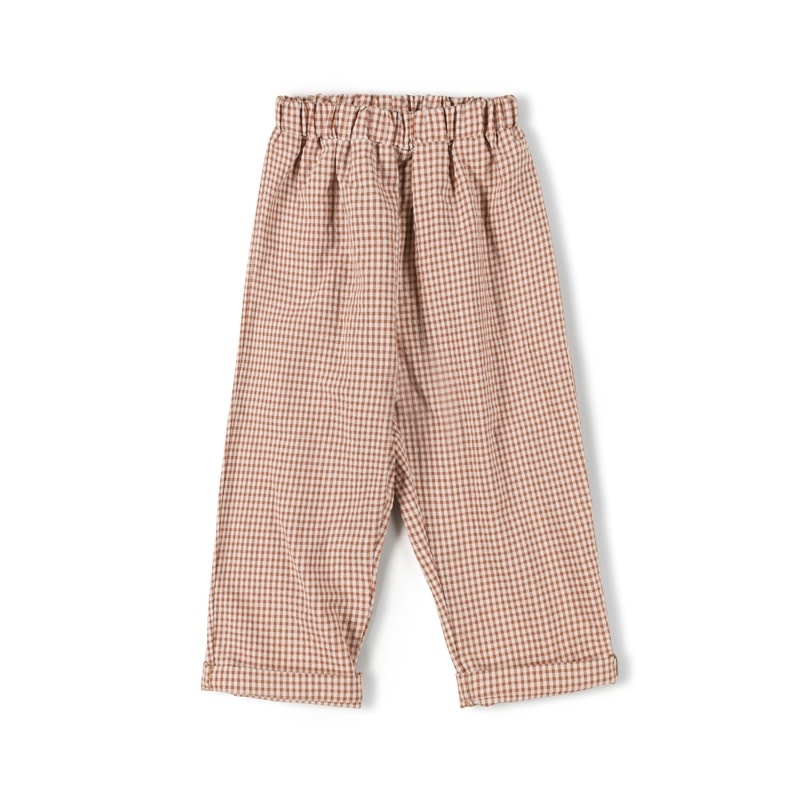 Nixnut Stic Pants Caramel Checkered - mini moon