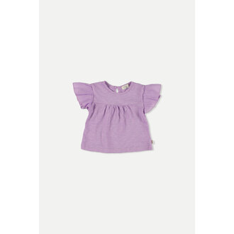 My Little Cozmo My Little Cozmo Slub flutter sleees baby T-shirt Purple
