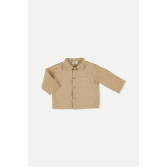 My Little Cozmo My Little Cozmo Linen baby shirt Beige