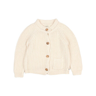 Buho Buho cotton knit cardigan ecru bb