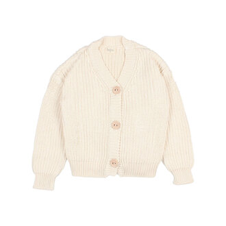 Buho Buho knit cardigan cotton ecru