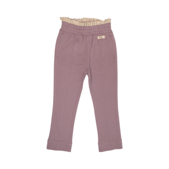 Baje studio Baje studio WOVLVI Sweatpants with linen ruffle lilac