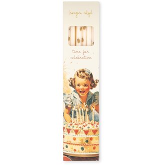 Konges Slojd Konges Slojd birthday candles print lemon