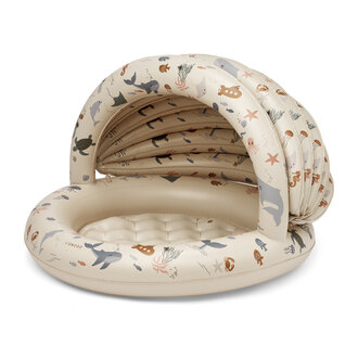 Liewood Liewood Hadley Printed Canopy Pool Small Sea creature / Sandy Liewood Liewood Hadley Printed Canopy Pool Small Sea creature / Sandy