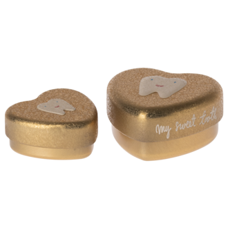 Maileg Maileg Tooth box set of 2 Gold