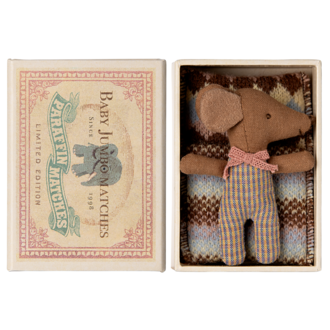 Maileg Maileg Sleepy wakey baby mouse in matchbox Rose Maileg Maileg Sleepy wakey baby mouse in matchbox Rose