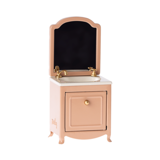 Maileg Maileg Sink dresser with mirror Mouse Dark powder