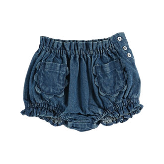 Emile et Ida Emile Et Ida bloomer velours poches fleurs denim