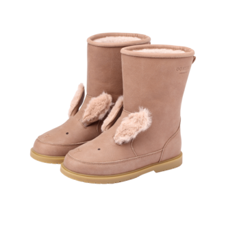 Donsje Donsje Wadudu Exclusive Boots Fluffy Bunny Hazelnut Leather