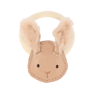 Donsje Donsje Josy Exclusive Hair Tie Fluffy Bunny Light Rust Leather