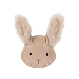 Donsje Donsje Josy Exclusive Hairclip Fluffy Bunny Light Rust Leather