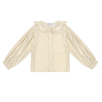 Donsje Donsje Suzei Blouse Soft Sand Metallic