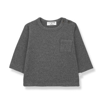 1 + in the family 1 + in the family  ORIOL l.sleeve t-shirt grey