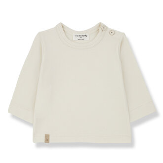 1 + in the family 1 + in the family  NOELLE l.sleeve t-shirt ecru