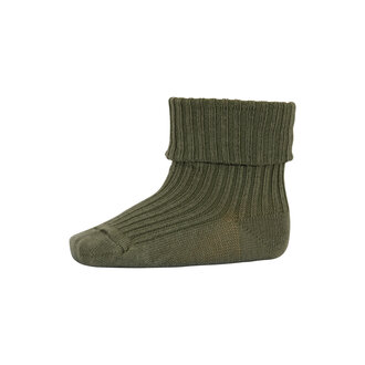 mp Denmark mp Denmark anklesock cotton rib (533) olivine (1235)