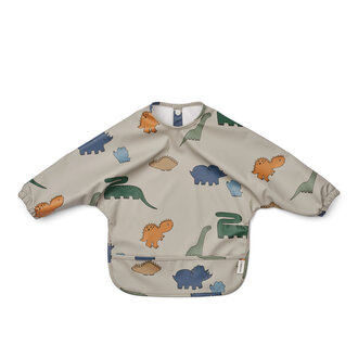 Liewood Liewood Merle Printed Cape Bib Dinosaurs / Mist