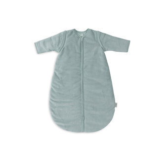 Jollein Jollein slaapzak met afritsbare mouw rond rib sea green