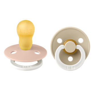 BIBS BIBS ROUND glow T3 +18M blush/vanilla