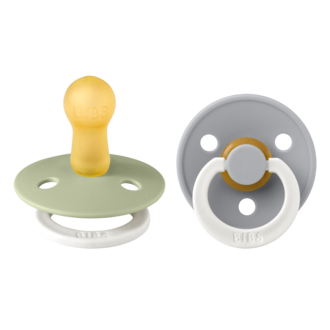 BIBS BIBS ROUND glow T2 6-18M sage/cloud
