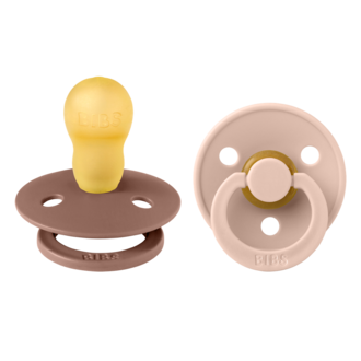 BIBS BIBS ROUND T3 +18M woodchuck/blush