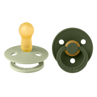 BIBS BIBS ROUND T2 6-18M sage/green