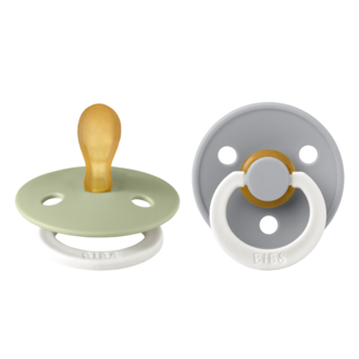 BIBS BIBS SYMMETRICAL glow T1 0-6M sage/cloud