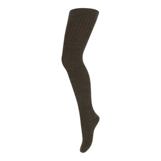 mp Denmark mp Denmark wool rib tights (128) brown melange (351)