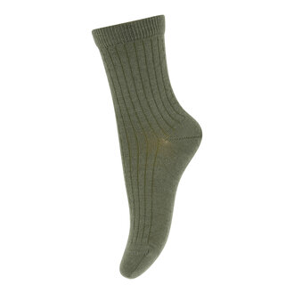 mp Denmark mp Denmark Wool rib socks (718) olivine (1235)