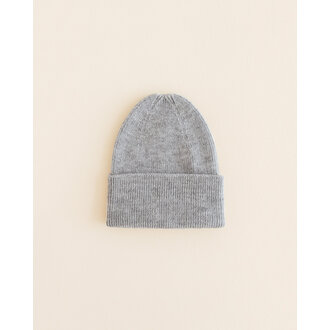 Hvid Hvid Beanie Fonzie newborn light grey