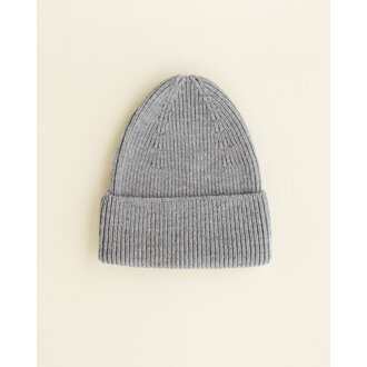 Hvid Hvid Beanie Fonzie grey melange