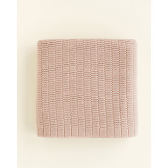 Hvid Hvid Blanket Ida apricot