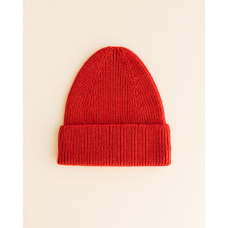 Hvid Hvid Beanie Fonzie red