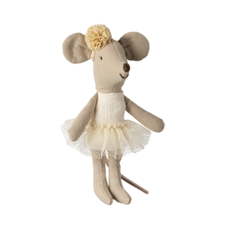 Maileg Maileg Ballerina Mouse Little Sister Off White