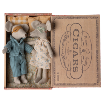Maileg Maileg Mum & Dad In Cigarbox
