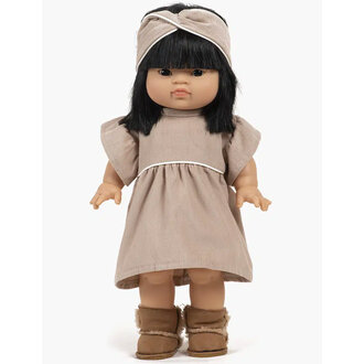 Minikane Minikane Daisy dress and headband in pebble