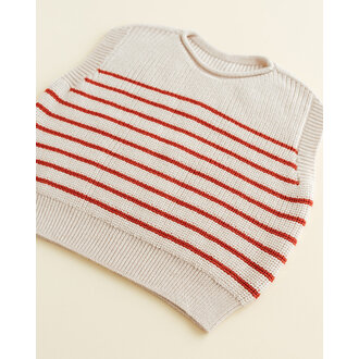 Hvid Hvid Vest Harvey KIDS cream/red