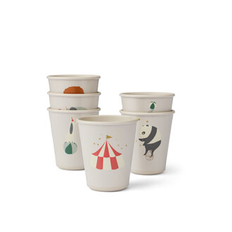 Liewood Liewood Lana Cup 6-Pack Circus / Sandy Liewood Liewood Lana Cup 6-Pack Circus / Sandy
