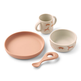 Liewood Liewood Vivi Printed Tableware Set Dream / Ecru Liewood Liewood Vivi Printed Tableware Set Dream / Ecru