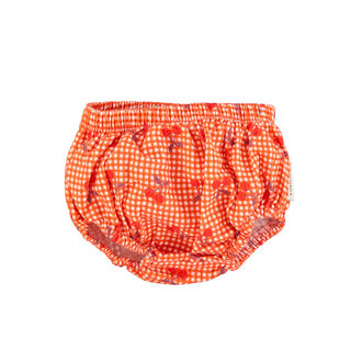 Piupiuchick Piupiuchick Baby bloomers red & white checkered w/ cherries