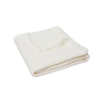 Jollein Jollein Deken Wieg 75x100cm Fringe ivory