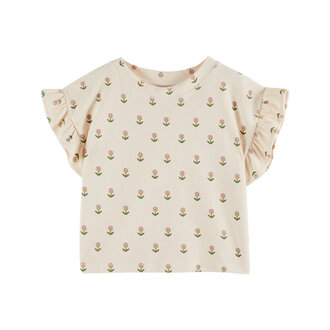 Emile et Ida Emile Et Ida tee shirt eponge imprime fleurs douce