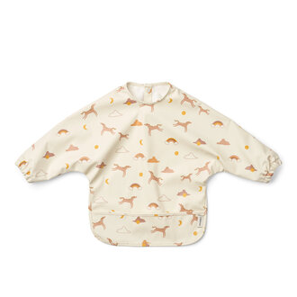 Liewood Liewood Merle Printed Cape Bib Dream / Ecru