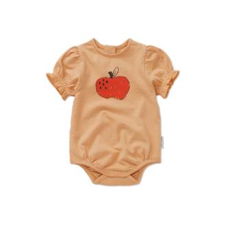 Sproet & Sprout Sproet & Sprout Romper balloon sleeve apple Nectarine