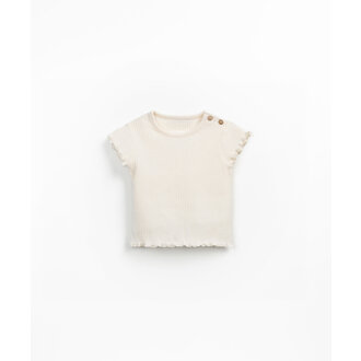 Play Up Play Up flamé rib t-shirt grés Play Up Play Up flamé rib t-shirt grés