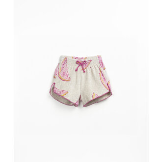 Play Up Play Up printed plush shorts grés Play Up Play Up printed plush shorts grés