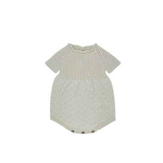 li & me li & me PIERRE knit onesie cream