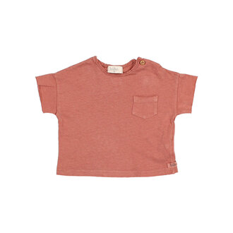 Buho Buho bb pocket linen t-shirt argile