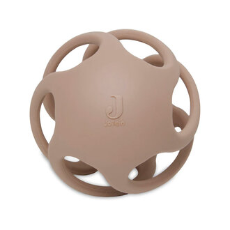 Jollein Jollein Bijtring bal siliconen Ø 9,5cm biscuit